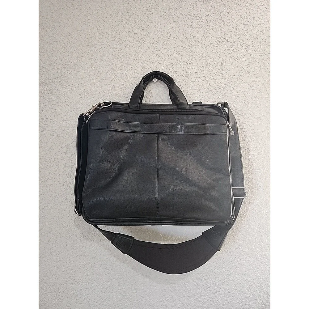 Targus Black/Grey Padded Laptop Messenger Bag Briefcase With Shoulder Strap